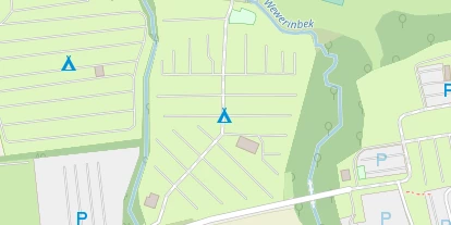 Campingplatz auf Satellitenbild