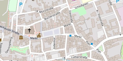 Tourist Information auf Satellitenbild