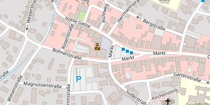 Tourist Information auf Satellitenbild