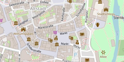 Tourist Information auf Satellitenbild