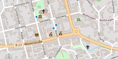 Tourist Information auf Satellitenbild