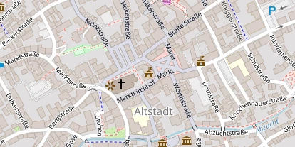 Tourist Information auf Satellitenbild