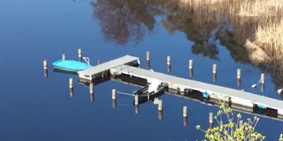 Campingplätze - Geschirrspülbecken - Bootssteeg - Camping Gudower See