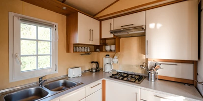 Campingplätze - Geschirrspülbecken - Küche im Chalet - Nordseecamping zum Seehund Nordseecamping